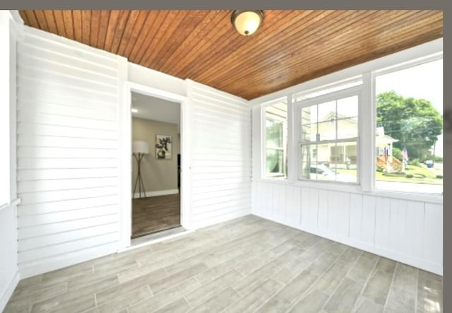 47 Prince St, Middletown, NY 10940 - unfurnished sunroom with wood ceiling and wood finished floors