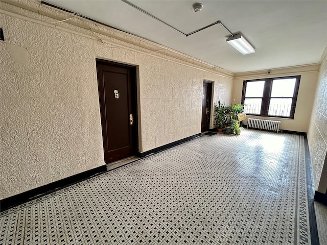 interior space featuring radiator