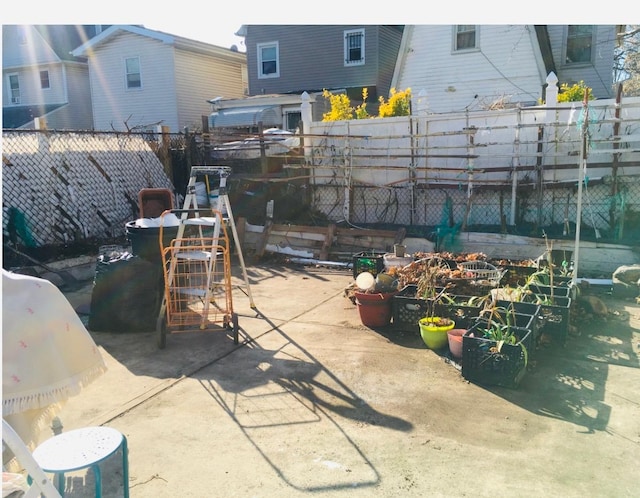 view of patio / terrace with a bar