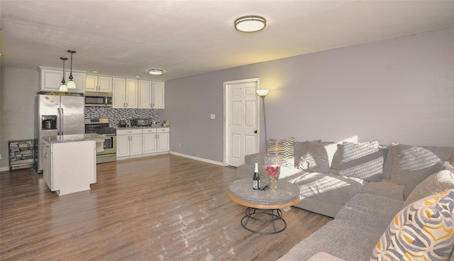 8 Maple Dr, Warwick, NY 10990 - living area featuring dark wood finished floors