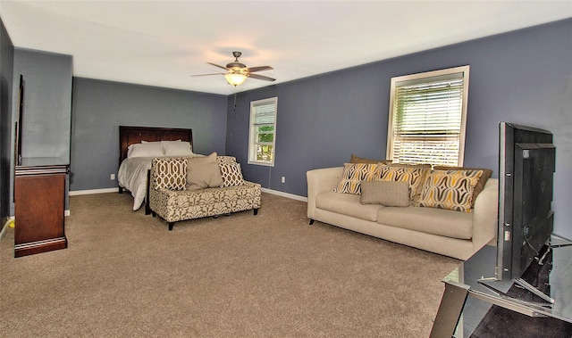 8 Maple Dr, Warwick, NY 10990 - carpeted bedroom featuring baseboards and ceiling fan