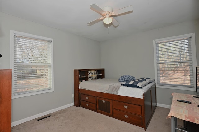 8 Maple Dr, Warwick, NY 10990 - bedroom featuring light carpet and ceiling fan