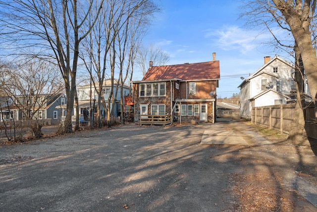 view of rear view of property