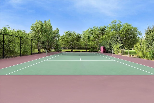 view of sport court with basketball court