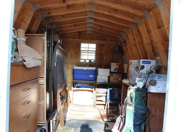 view of storage room