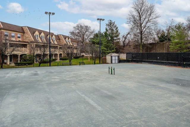 view of sport court