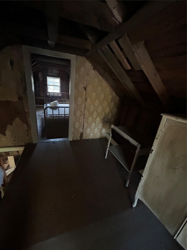 view of attic