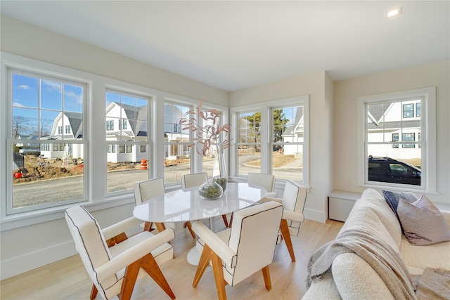 sunroom featuring plenty of natural light