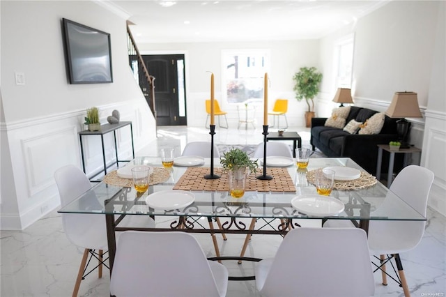 view of dining area