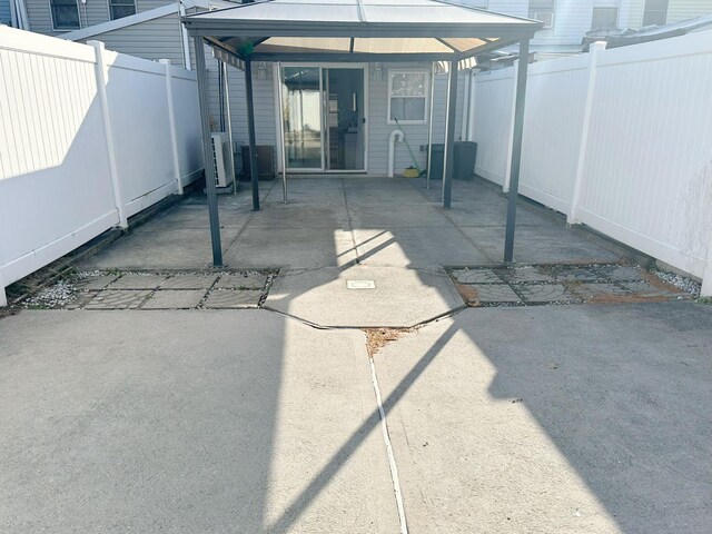 view of patio / terrace with a gazebo