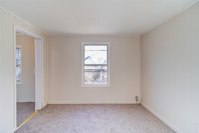 view of carpeted empty room