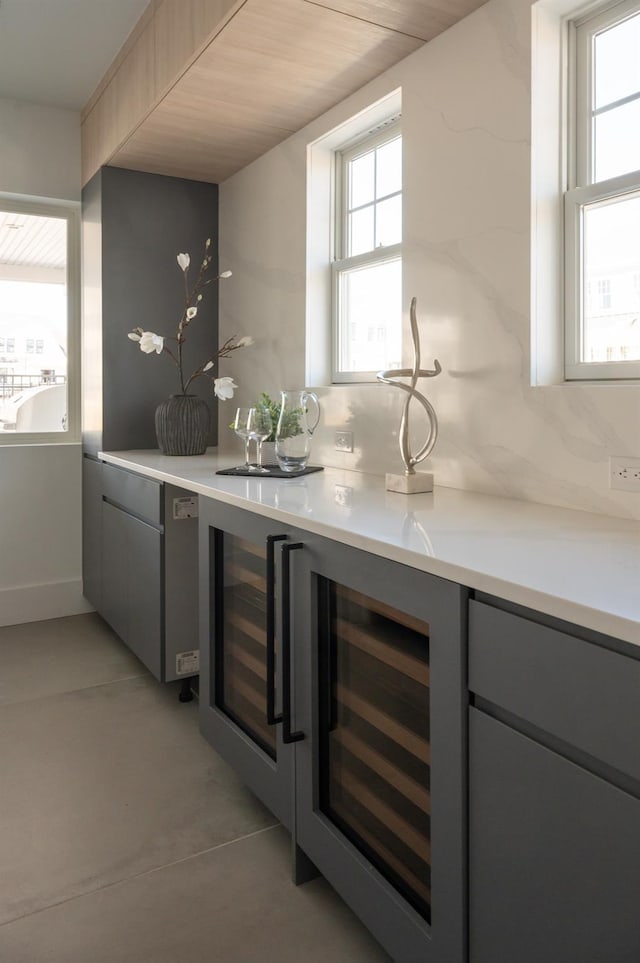 12 Depot Road 1302 (Pearl Way), Westhampton Beach, NY 11978 - indoor wet bar featuring wine cooler
