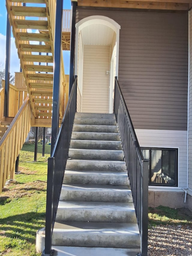 view of staircase