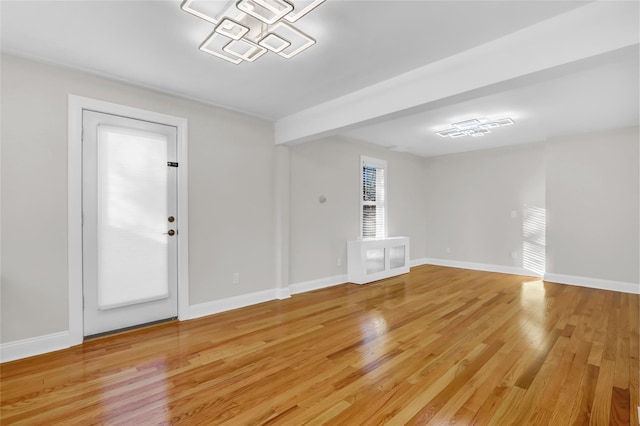 entryway featuring light wood-type flooring