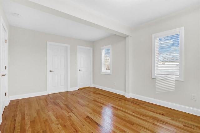 interior space with light wood-type flooring