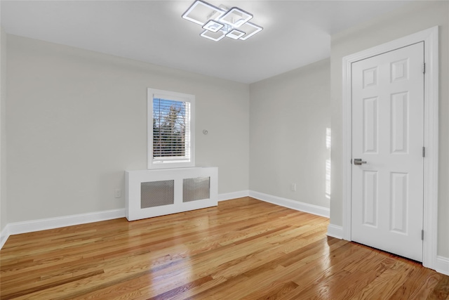 interior space with light hardwood / wood-style flooring