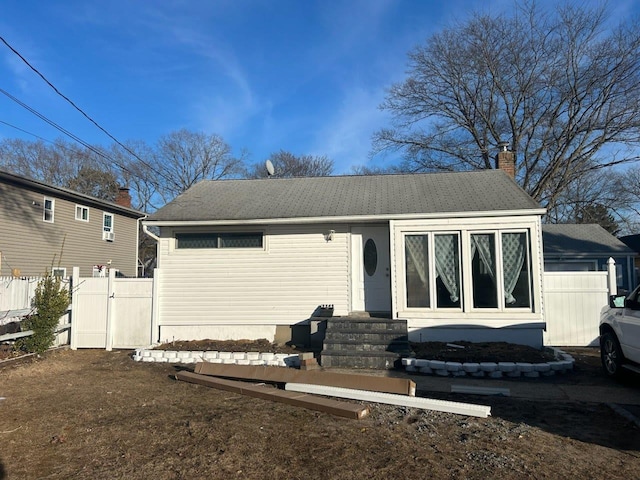 view of front of home