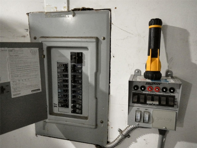 utility room with electric panel