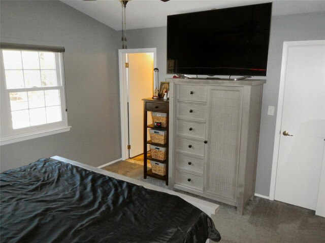 11 Westchester Ct, Middle Island, NY 11953 - carpeted bedroom featuring vaulted ceiling