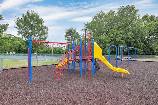 view of jungle gym