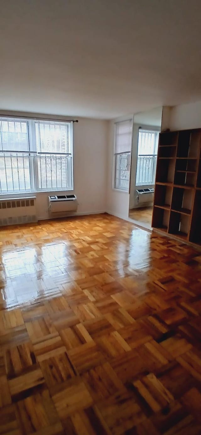 spare room with radiator