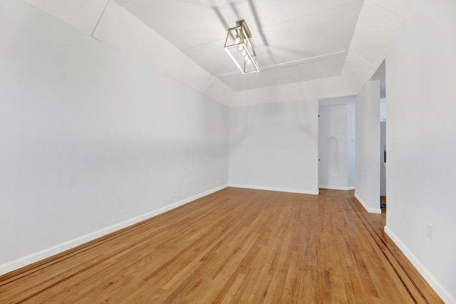 empty room featuring light hardwood / wood-style flooring