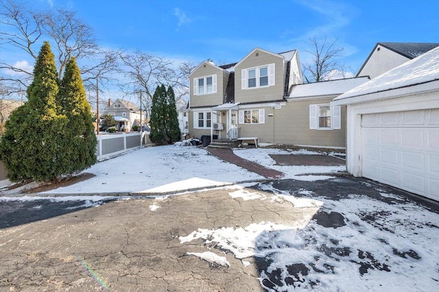 view of front of house featuring a garage