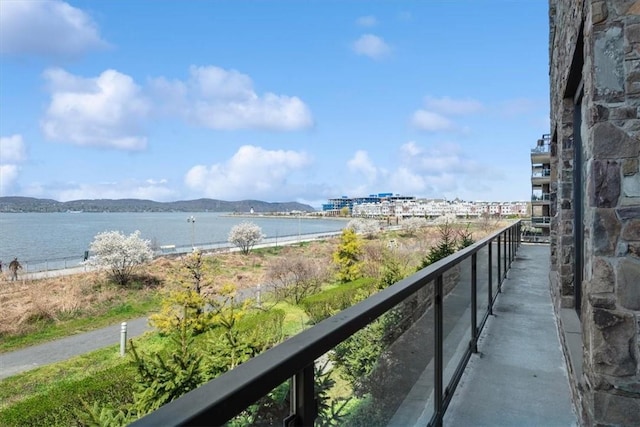 water view featuring a mountain view