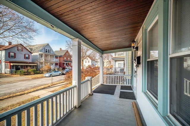 balcony with covered porch