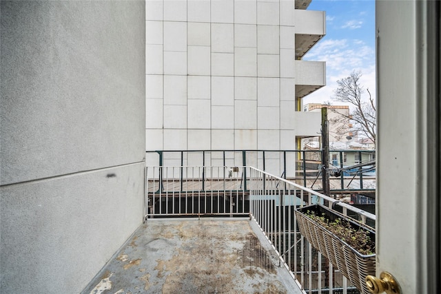 view of balcony