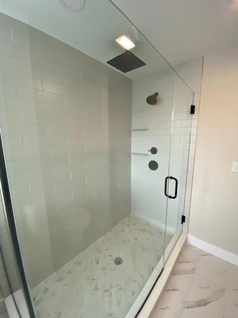 bathroom with walk in shower