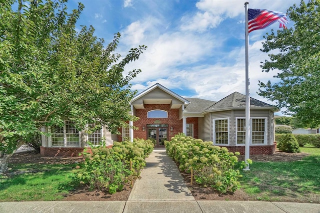 view of front of home featuring french doors