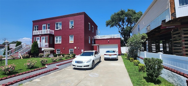 exterior space featuring a front lawn