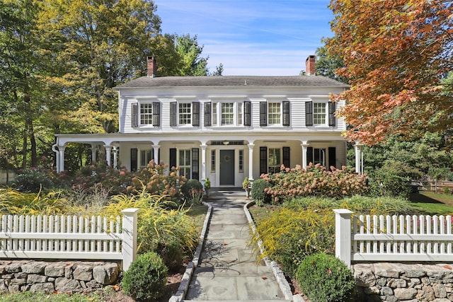 view of colonial house