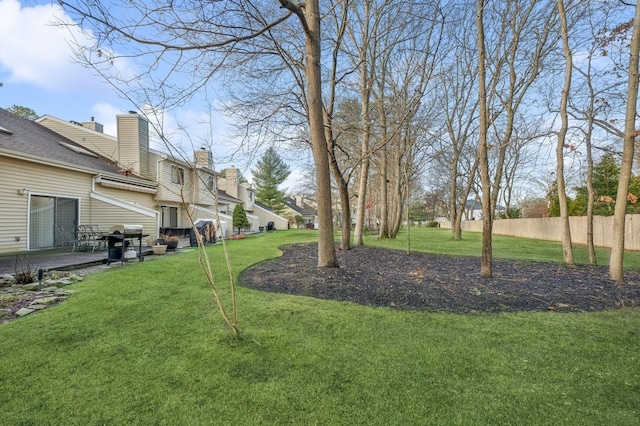 view of yard with a patio