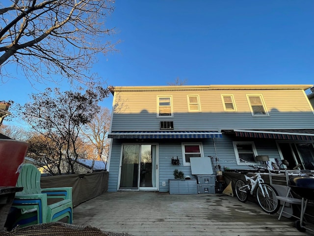 view of rear view of property