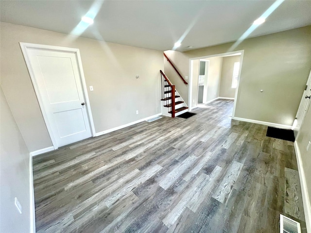 interior space featuring hardwood / wood-style flooring