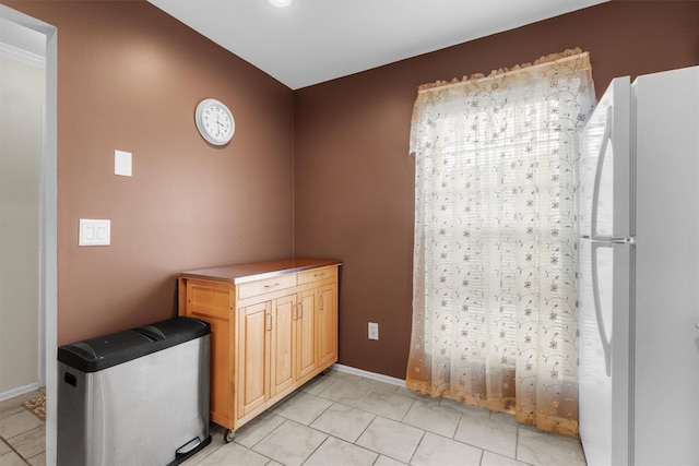 bathroom with tile patterned flooring