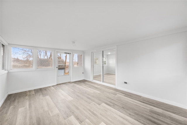 interior space featuring light wood-type flooring