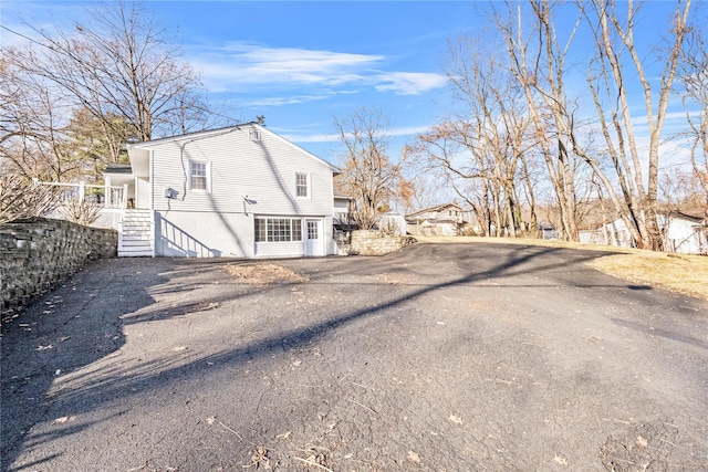 view of rear view of property