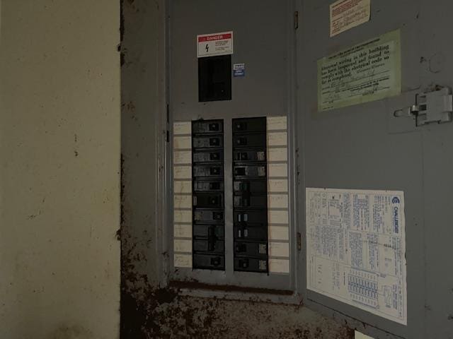 utility room featuring electric panel