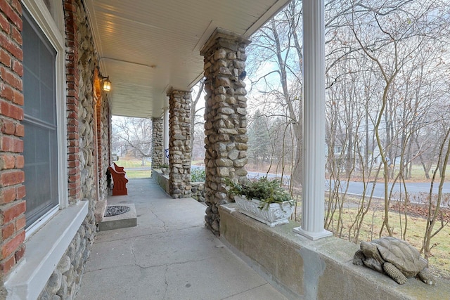 view of patio / terrace featuring a porch