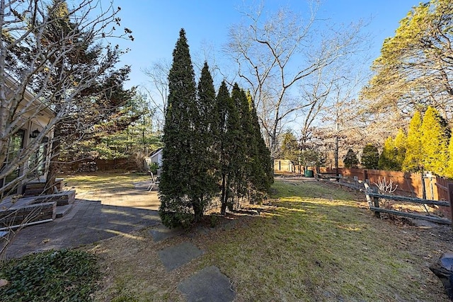 view of yard featuring a patio