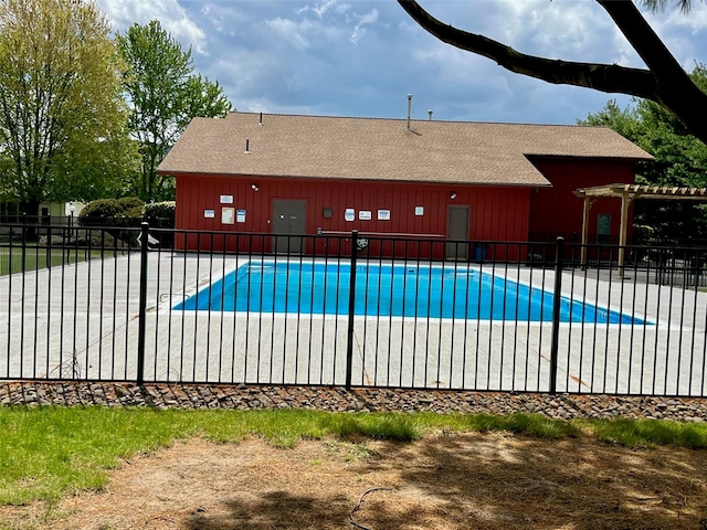 528 Barberry Ln, New Windsor, NY 12553 - community pool with a pergola, a patio, and fence
