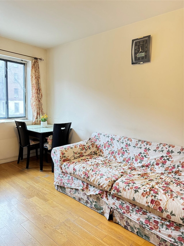 bedroom featuring light hardwood / wood-style flooring