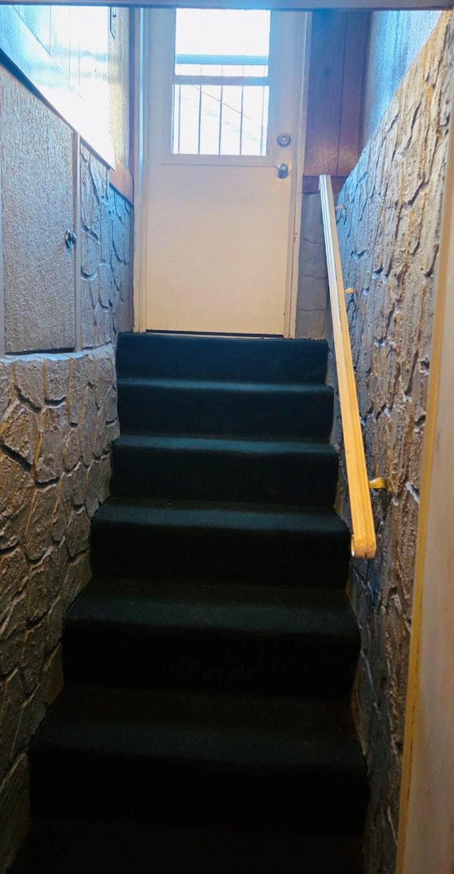 view of stairway