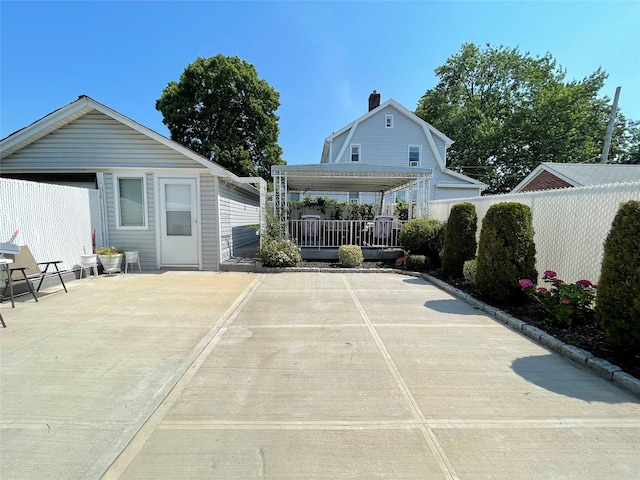 view of back of property