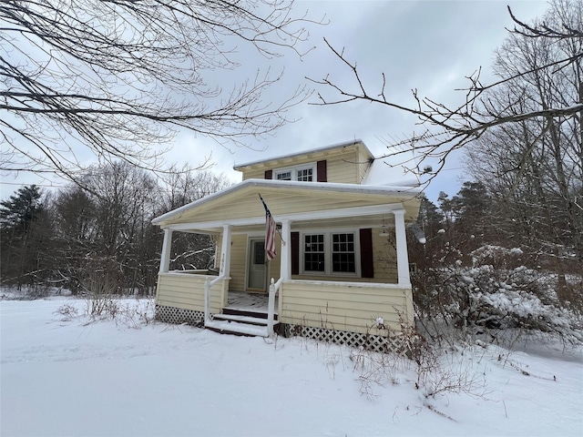 bungalow-style house featuring a porch