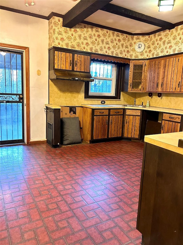 kitchen with ventilation hood