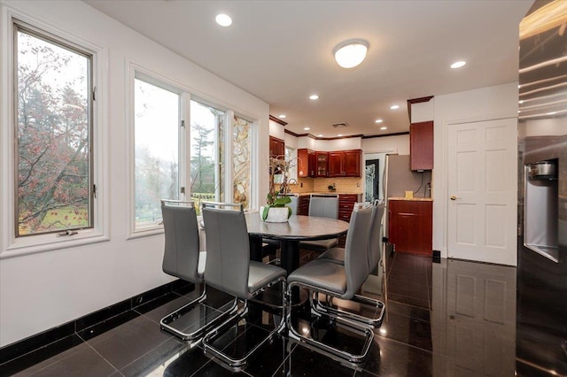 view of dining area